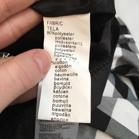 Kling Black and White Checked Dress Size 3 - Picture 7 of 8
